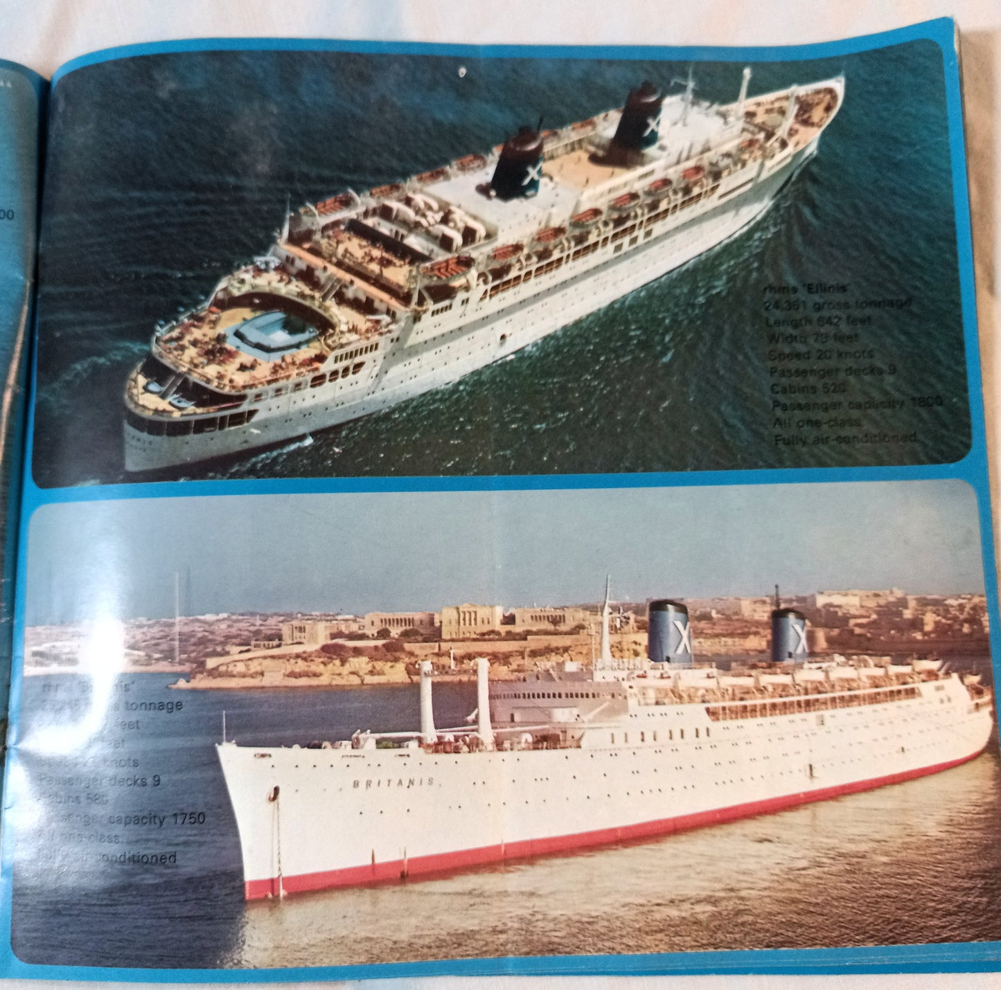 Chandris Lines Australis Britanis Ellinis 1972 Around The World Brochure - TulipStuff