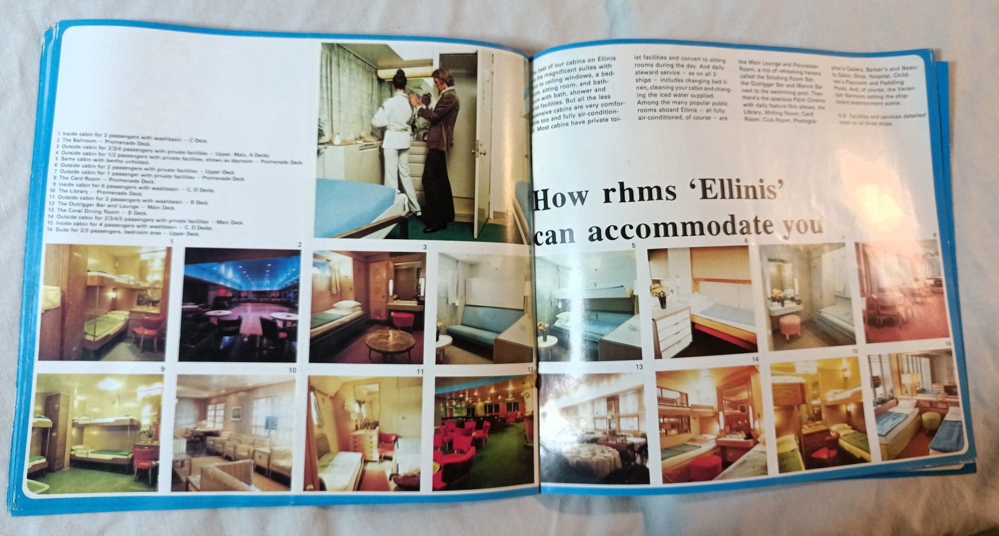 Chandris Lines Australis Britanis Ellinis 1972 Around The World Brochure - TulipStuff