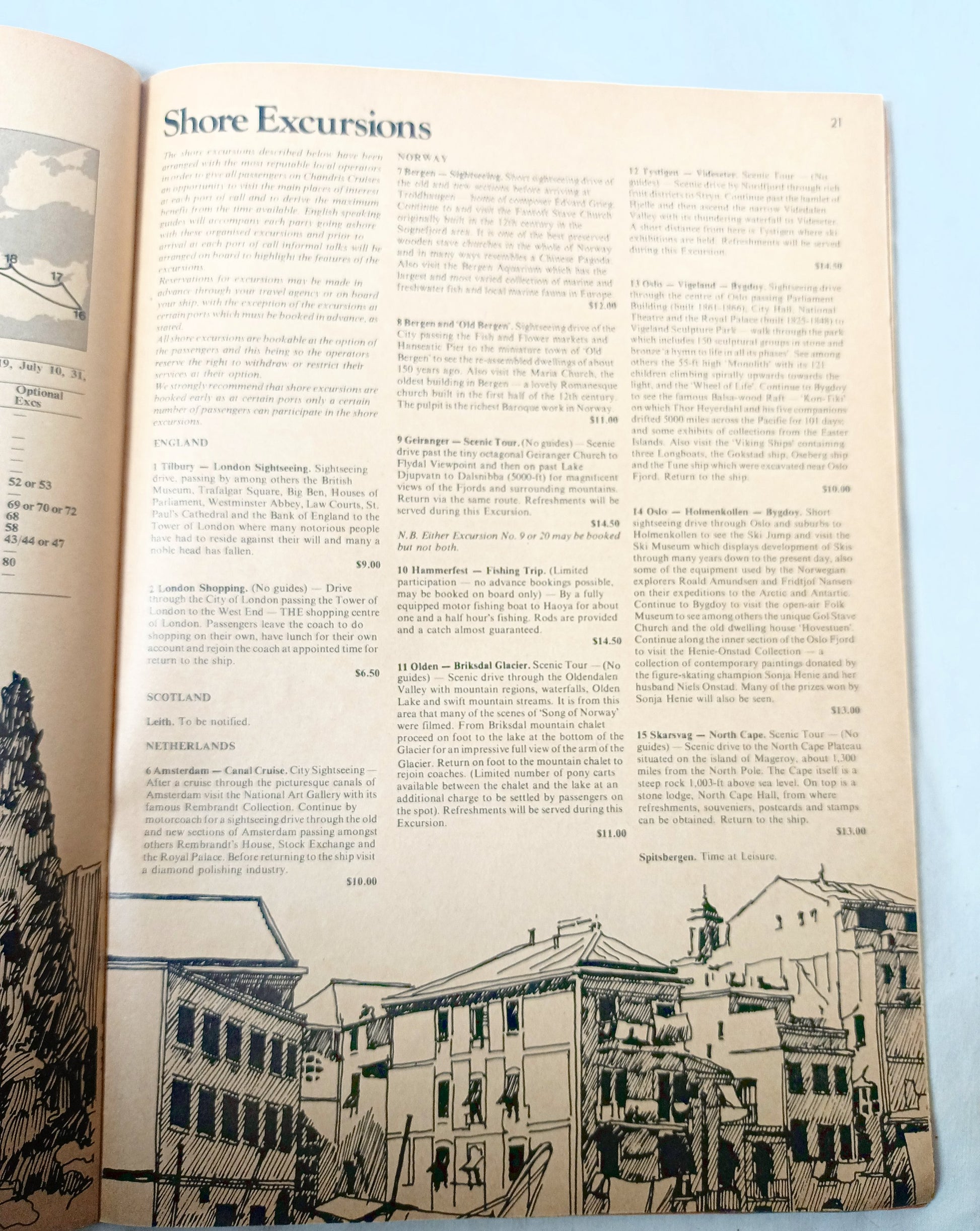 Chandris Cruises 1974 Mediterranean Black Sea Midnight Sun Cruises - TulipStuff