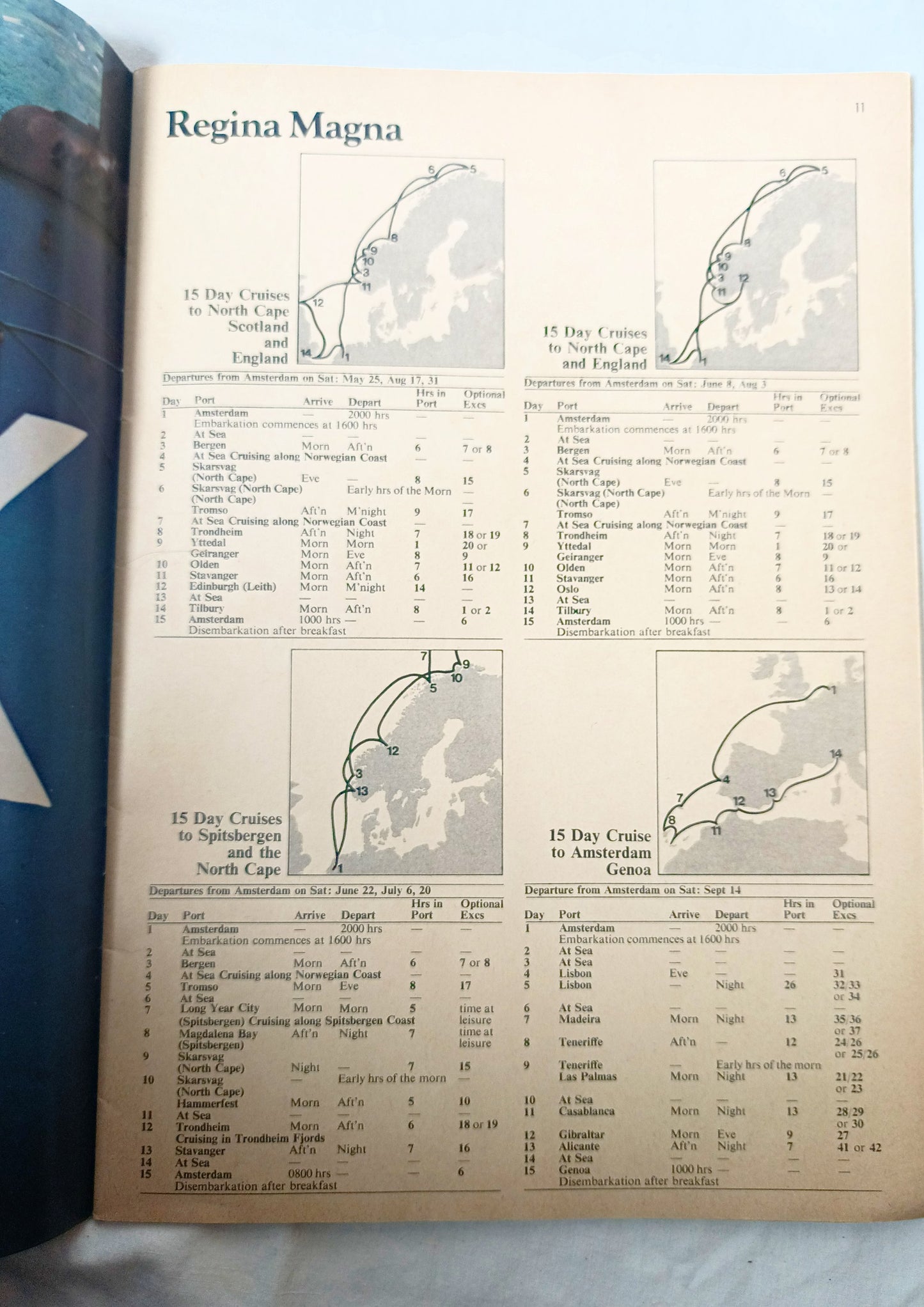 Chandris Cruises 1974 Mediterranean Black Sea Midnight Sun Cruises - TulipStuff