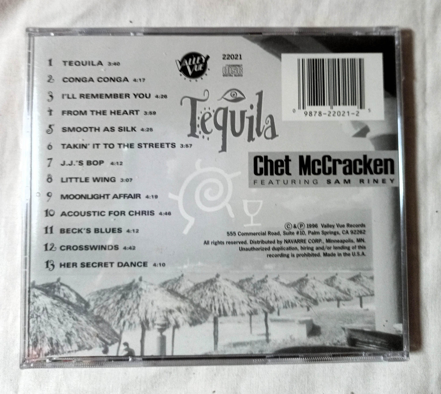Chet McCracken Featuring Sam Riney Tequila Album CD 1996 – TulipStuff
