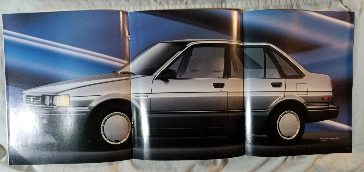1988 Chevrolet Nova Sedan Hatchback Dealer Sales Brochure - TulipStuff