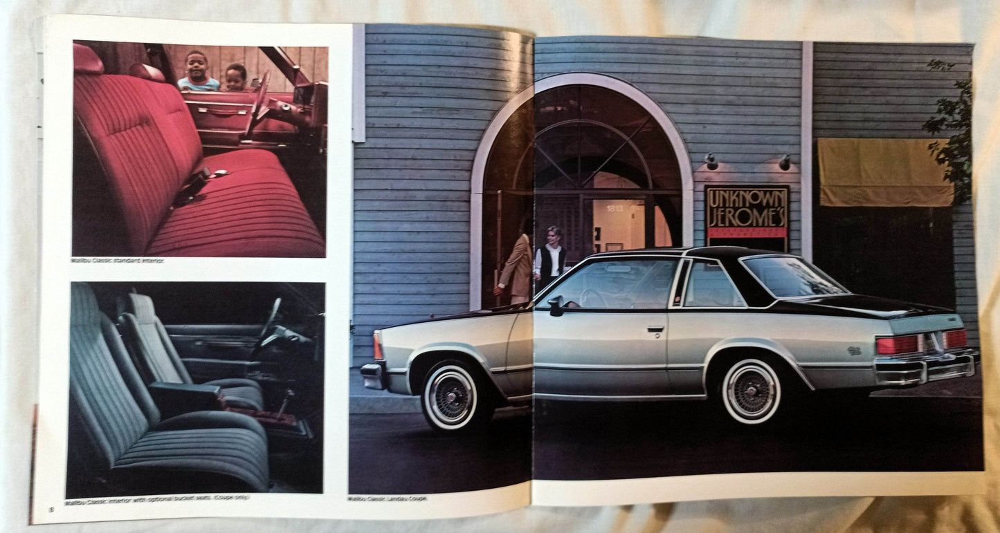 Chevrolet Malibu 1981 Sedan Coupe Wagon Dealer Sales Brochure - TulipStuff
