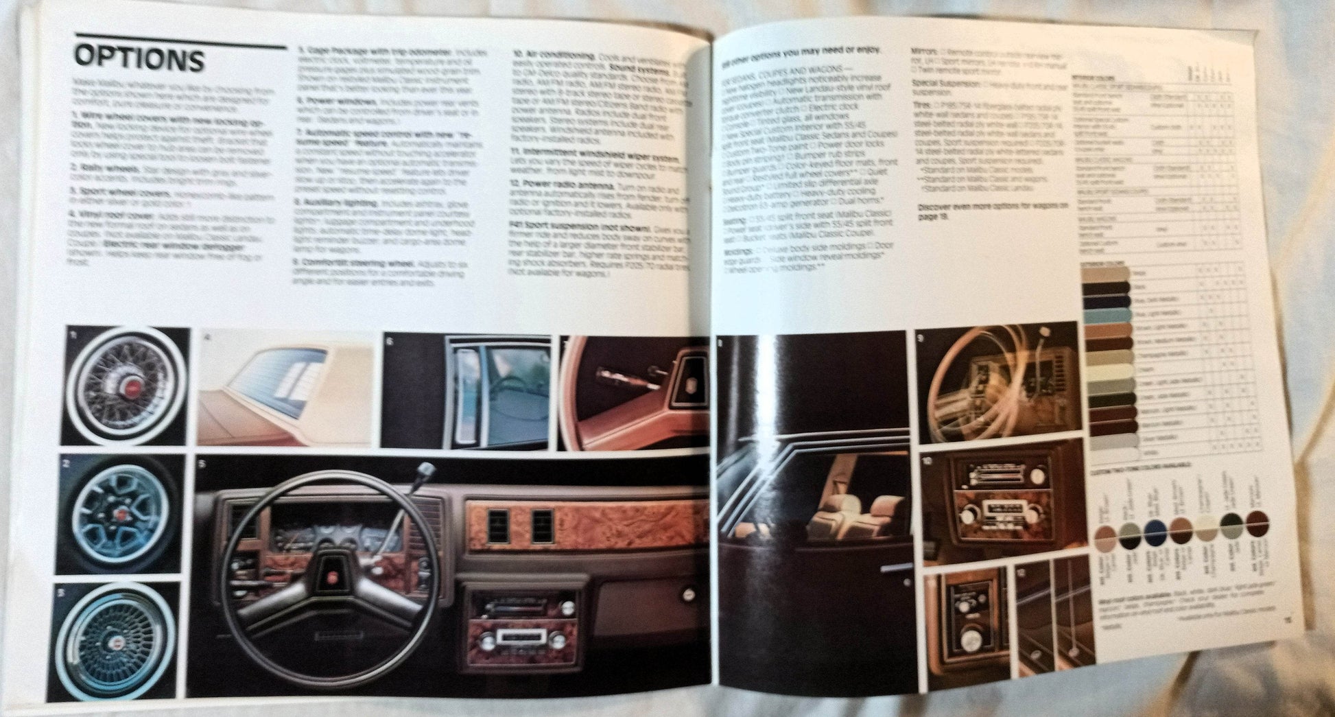 Chevrolet Malibu 1981 Sedan Coupe Wagon Dealer Sales Brochure - TulipStuff