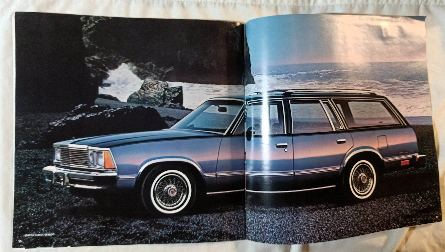Chevrolet Malibu 1981 Sedan Coupe Wagon Dealer Sales Brochure - TulipStuff