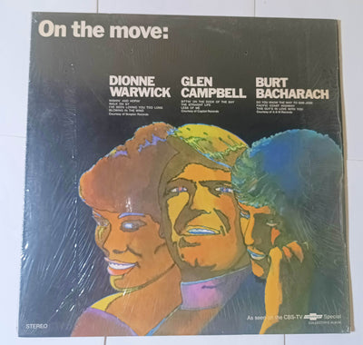 On The Move With Chevrolet Dionne Watwick Glen Campbell 12" Vinyl LP 1969 - TulipStuff