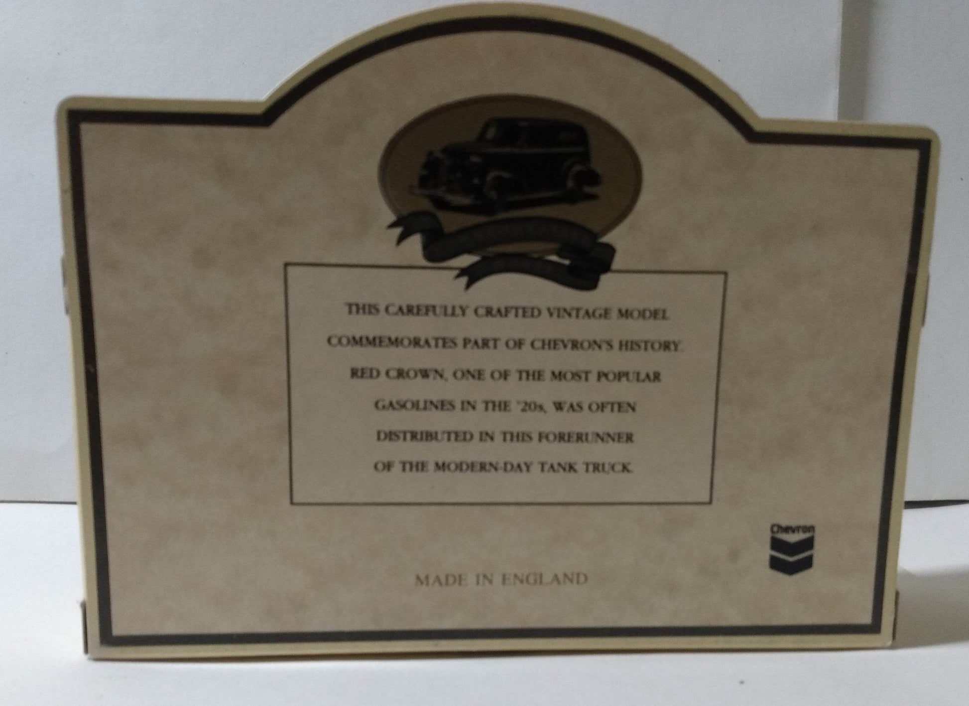 Lledo Chevron Red Crown Gasoline 1920 Model T Ford Tanker Standard Oil - TulipStuff