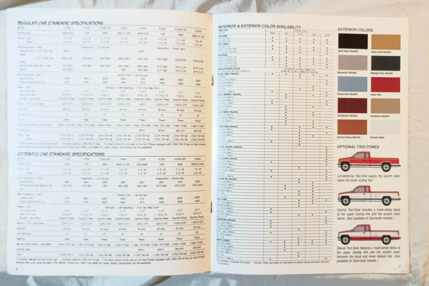 1989 Chevy Full-size Pickup Trucks C/K 1500 C/K 2500 C/K 3500 Brochure - TulipStuff