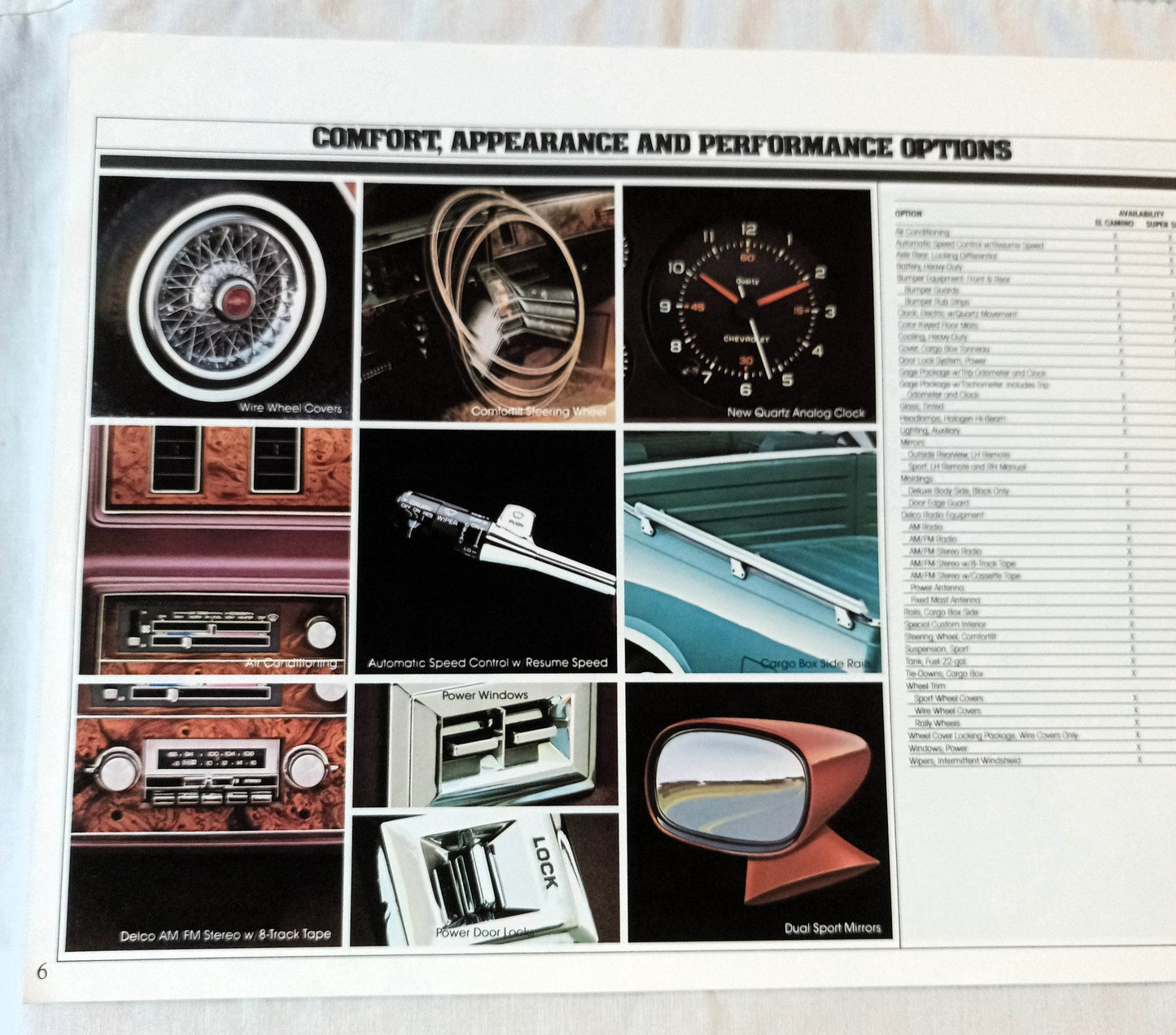 Chevrolet '82 Chevy El Camino Dealer Sales Brochure - TulipStuff