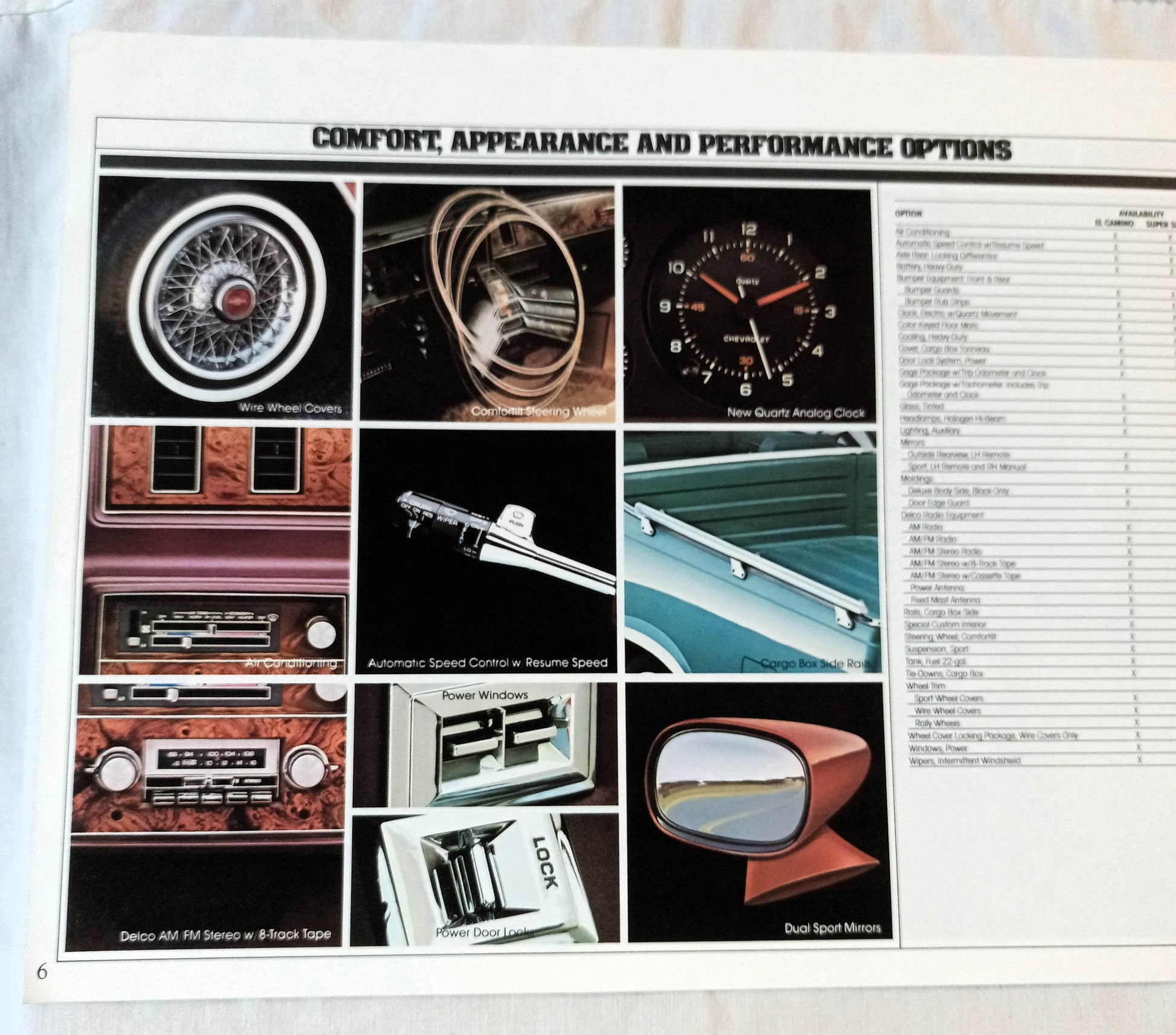 Chevrolet '82 Chevy El Camino Dealer Sales Brochure - TulipStuff