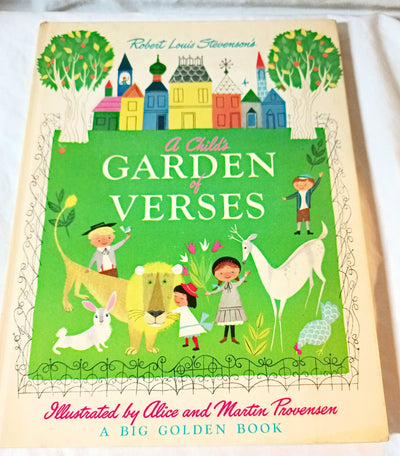 A Child's Garden Of Verses Robert Louis Stevenson Big Golden Book 1966 - TulipStuff