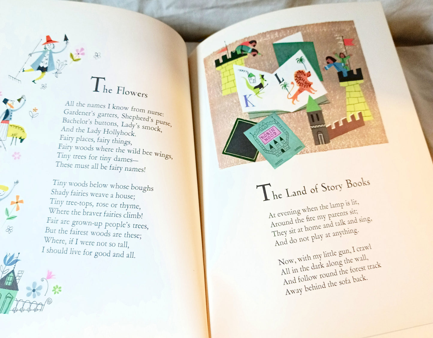 A Child's Garden Of Verses Robert Louis Stevenson Big Golden Book 1966 - TulipStuff