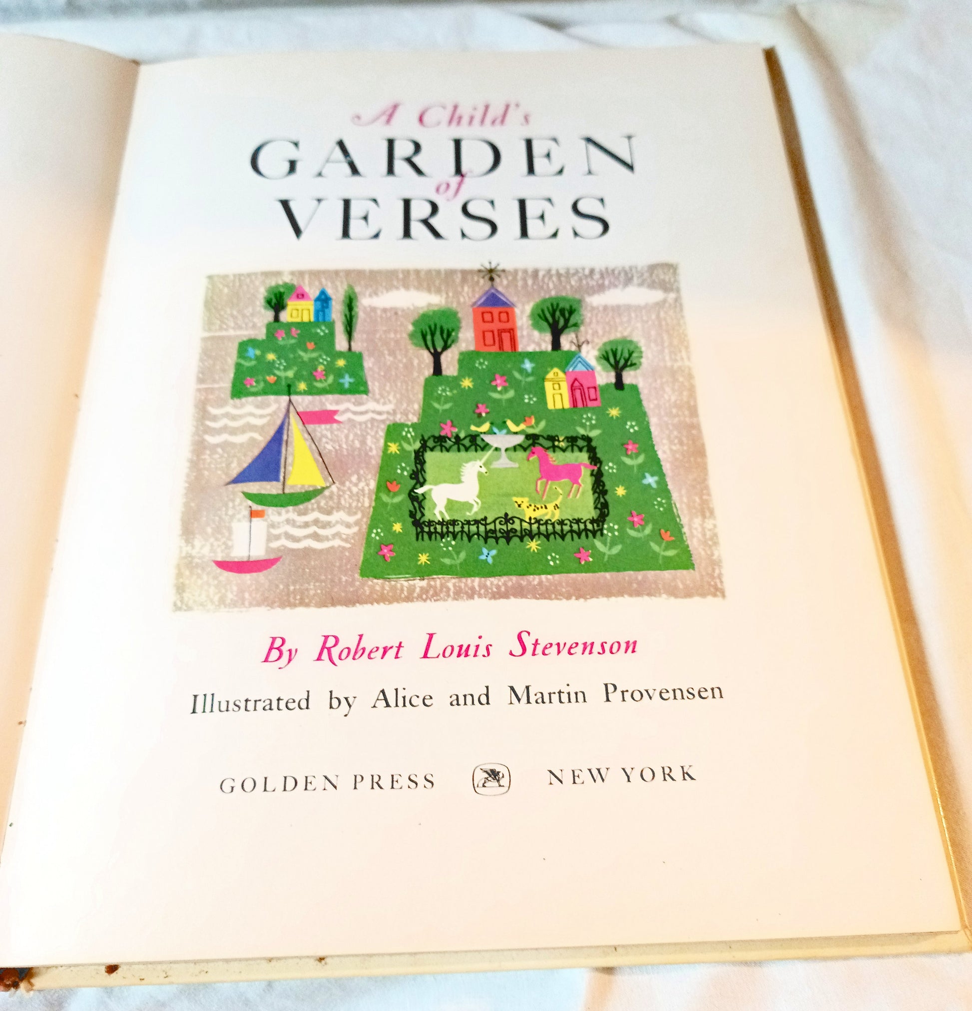 A Child's Garden Of Verses Robert Louis Stevenson Big Golden Book 1966 - TulipStuff