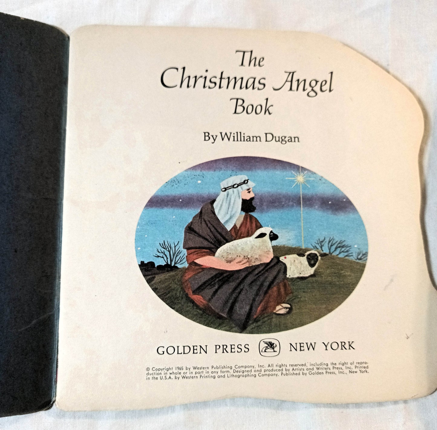 The Christmas Angel Book William Dugan Golden Shape Book 1965 - TulipStuff