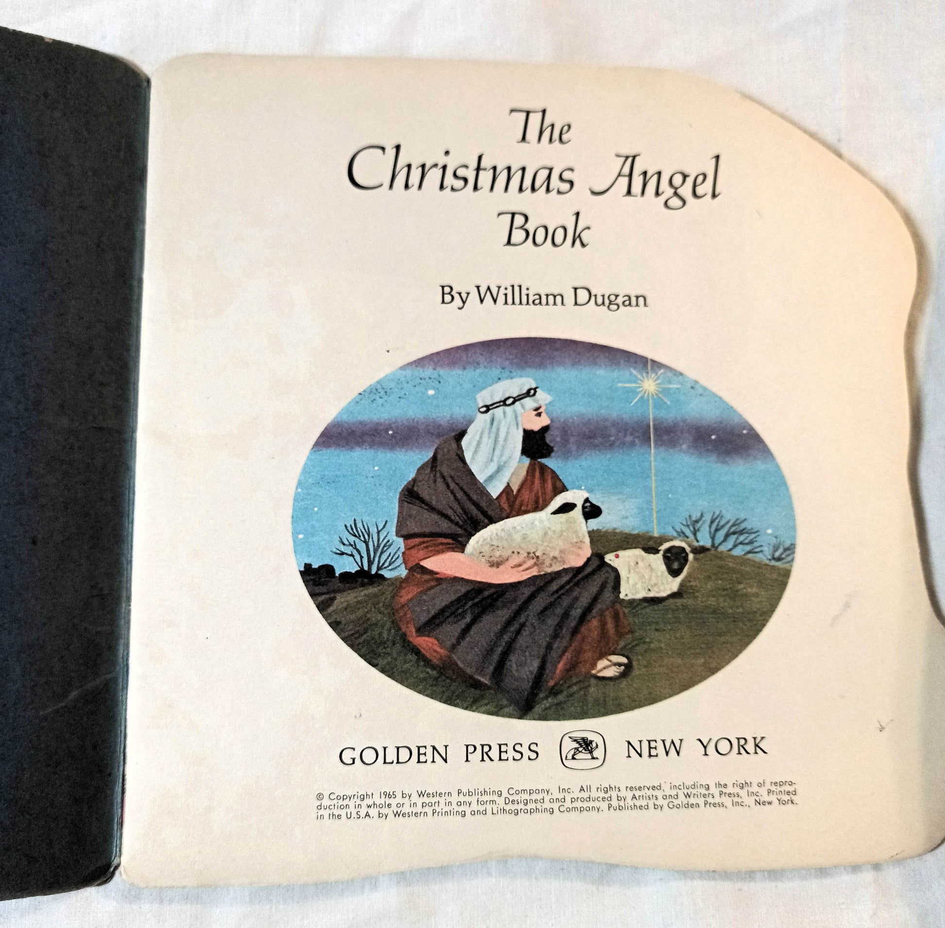 The Christmas Angel Book William Dugan Golden Shape Book 1965 - TulipStuff