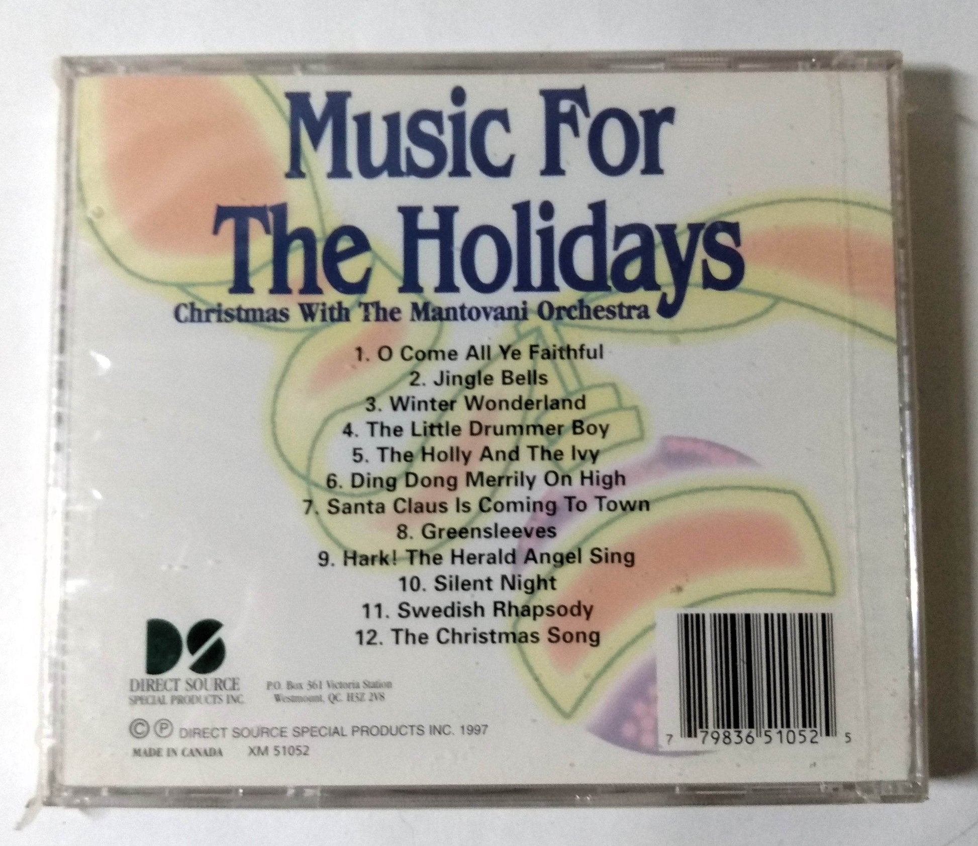 Music For The Holidays Christmas With The Mantovani Orchestra CD 1997 - TulipStuff