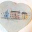 Vintage New England Houses Folk Art by Christopher Gurshin 1980s - TulipStuff