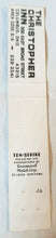 Load image into Gallery viewer, Christopher Inn E Broad St Columbus Ohio Matchbook Cover 1960&#39;s - TulipStuff
