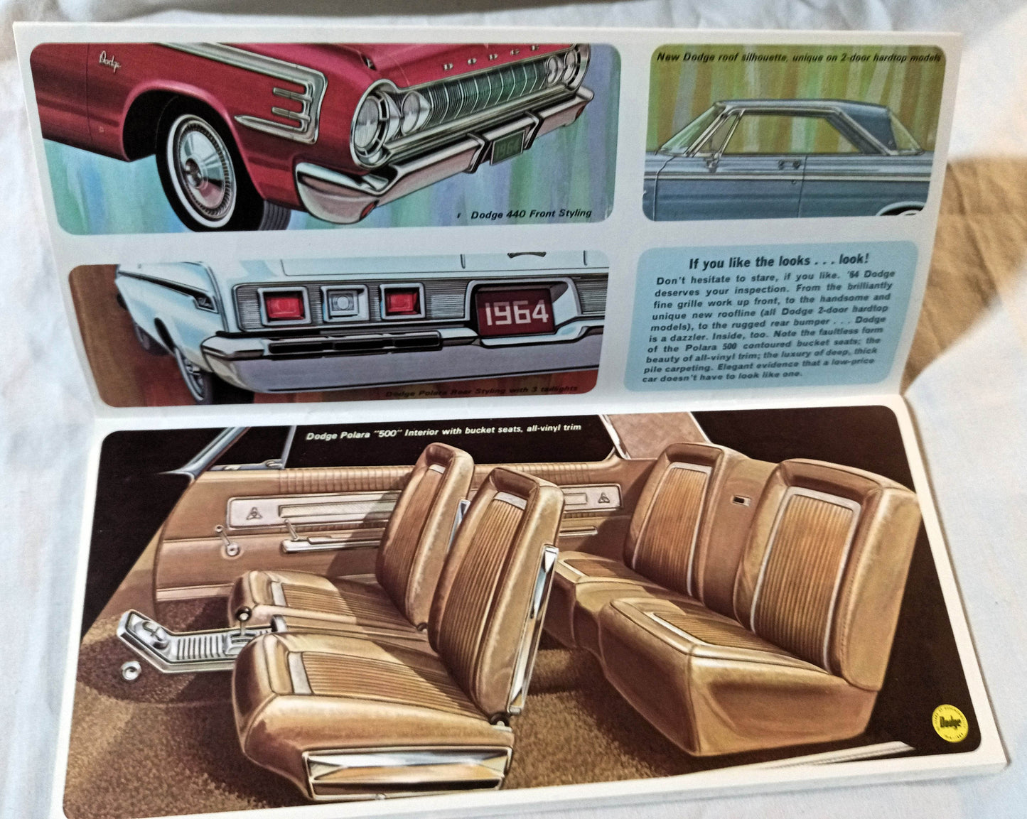 1964 Cars Chrysler Motors Plymouth Dodge Simca Imperial Full Line Booklet - TulipStuff