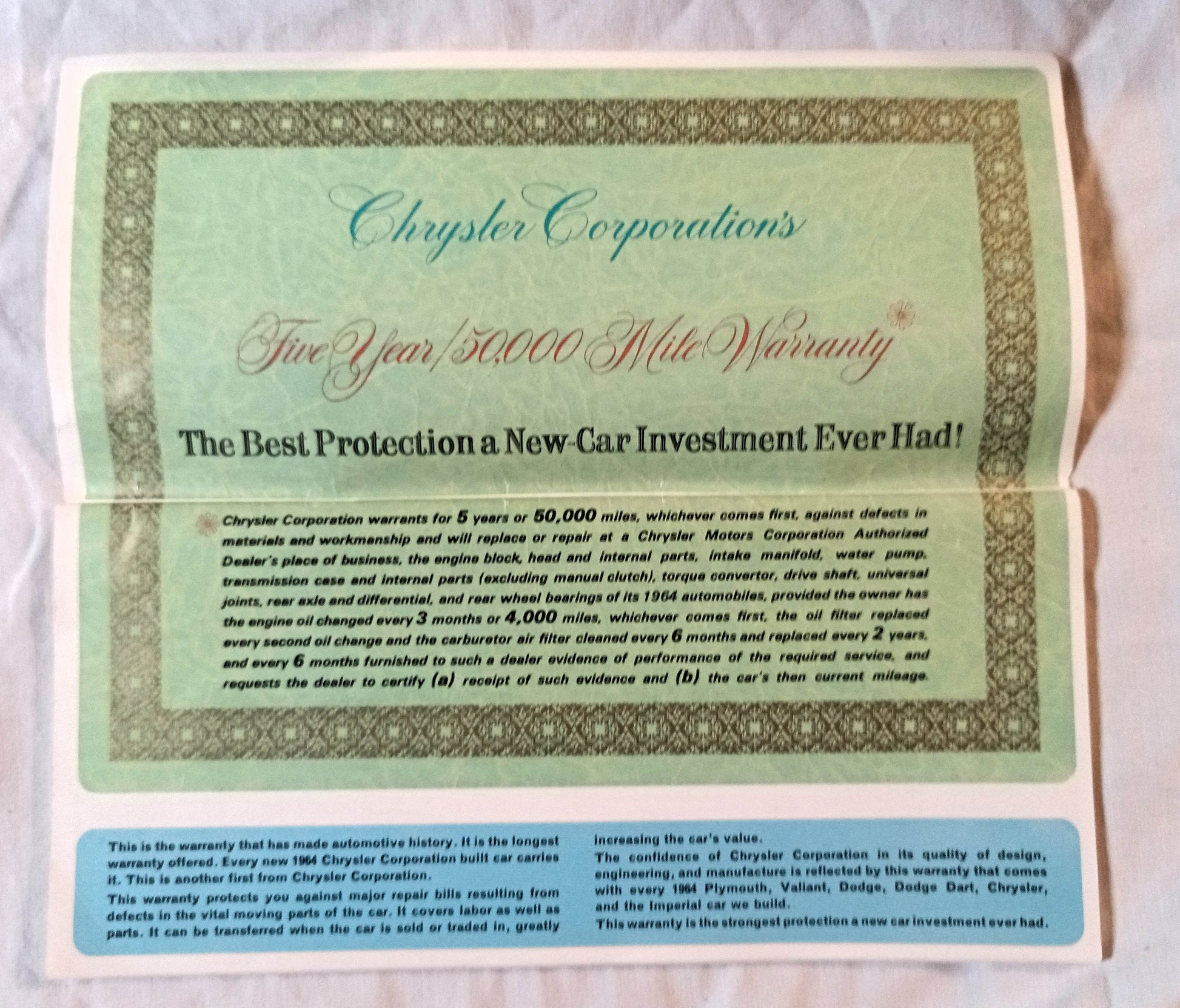 1964 Cars Chrysler Motors Plymouth Dodge Simca Imperial Full Line Booklet - TulipStuff