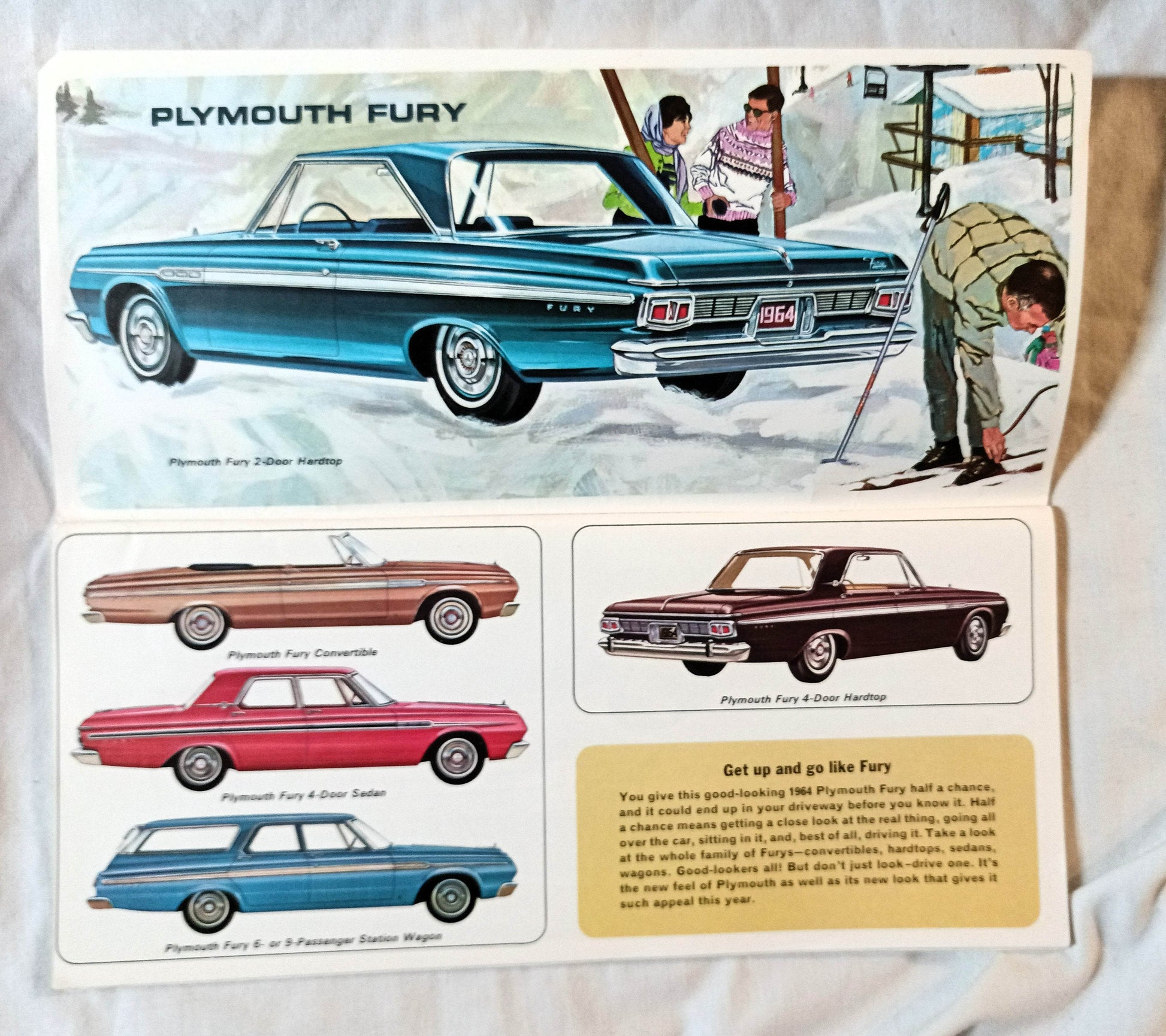 1964 Cars Chrysler Motors Plymouth Dodge Simca Imperial Full Line Booklet - TulipStuff