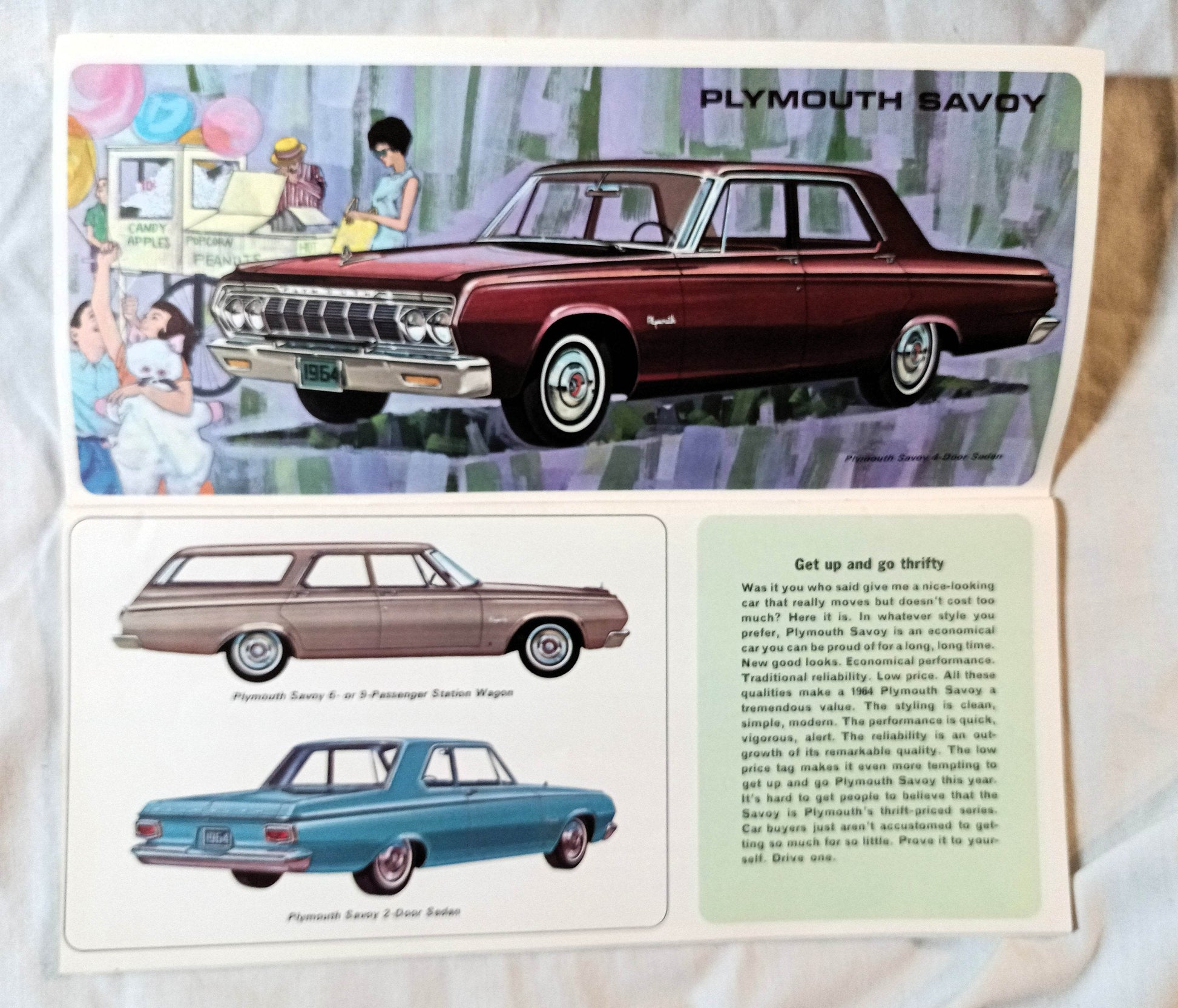 1964 Cars Chrysler Motors Plymouth Dodge Simca Imperial Full Line Booklet - TulipStuff