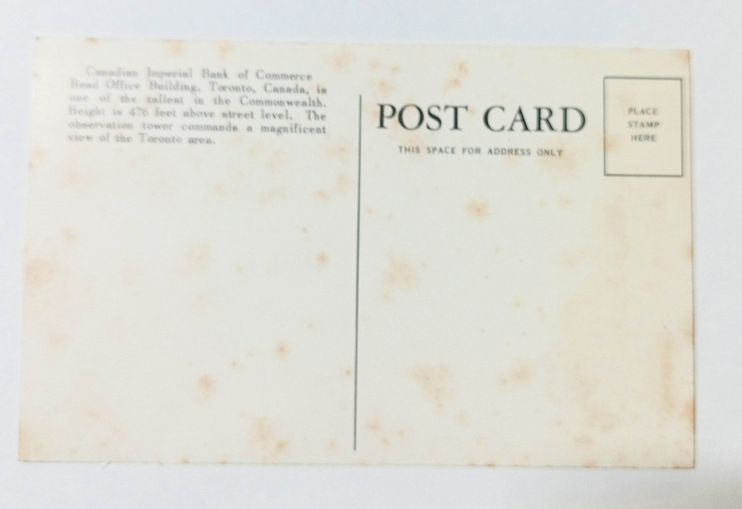 Canadian Imperial Bank of Commerce HQ Building Toronto Ontario 1950's - TulipStuff