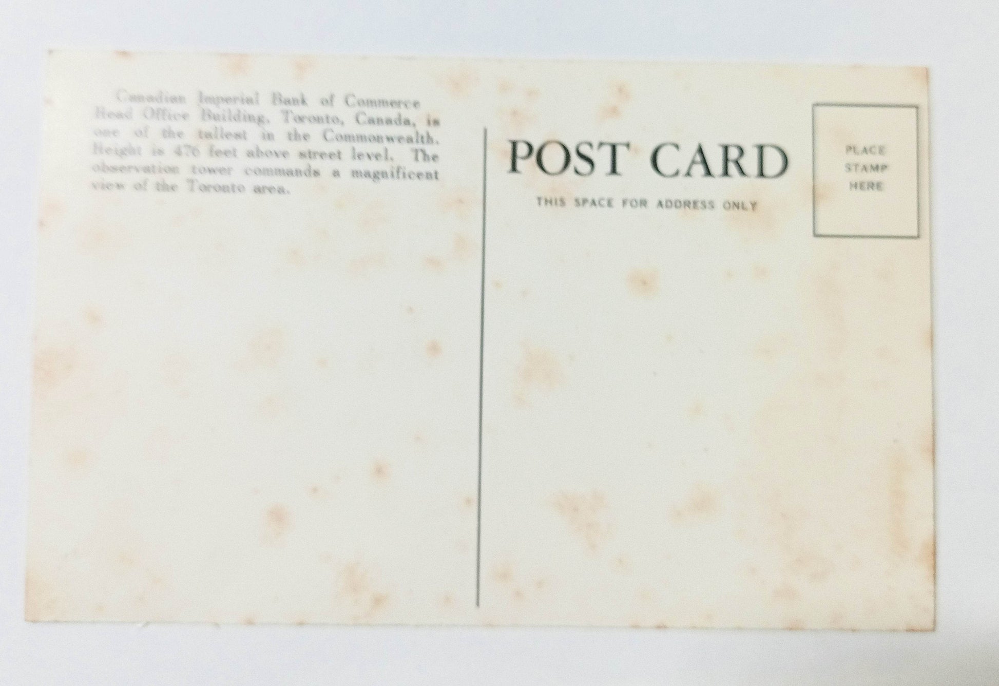 Canadian Imperial Bank of Commerce HQ Building Toronto Ontario 1950's - TulipStuff