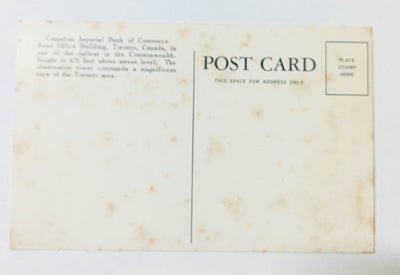 Canadian Imperial Bank of Commerce HQ Building Toronto Ontario 1950's - TulipStuff