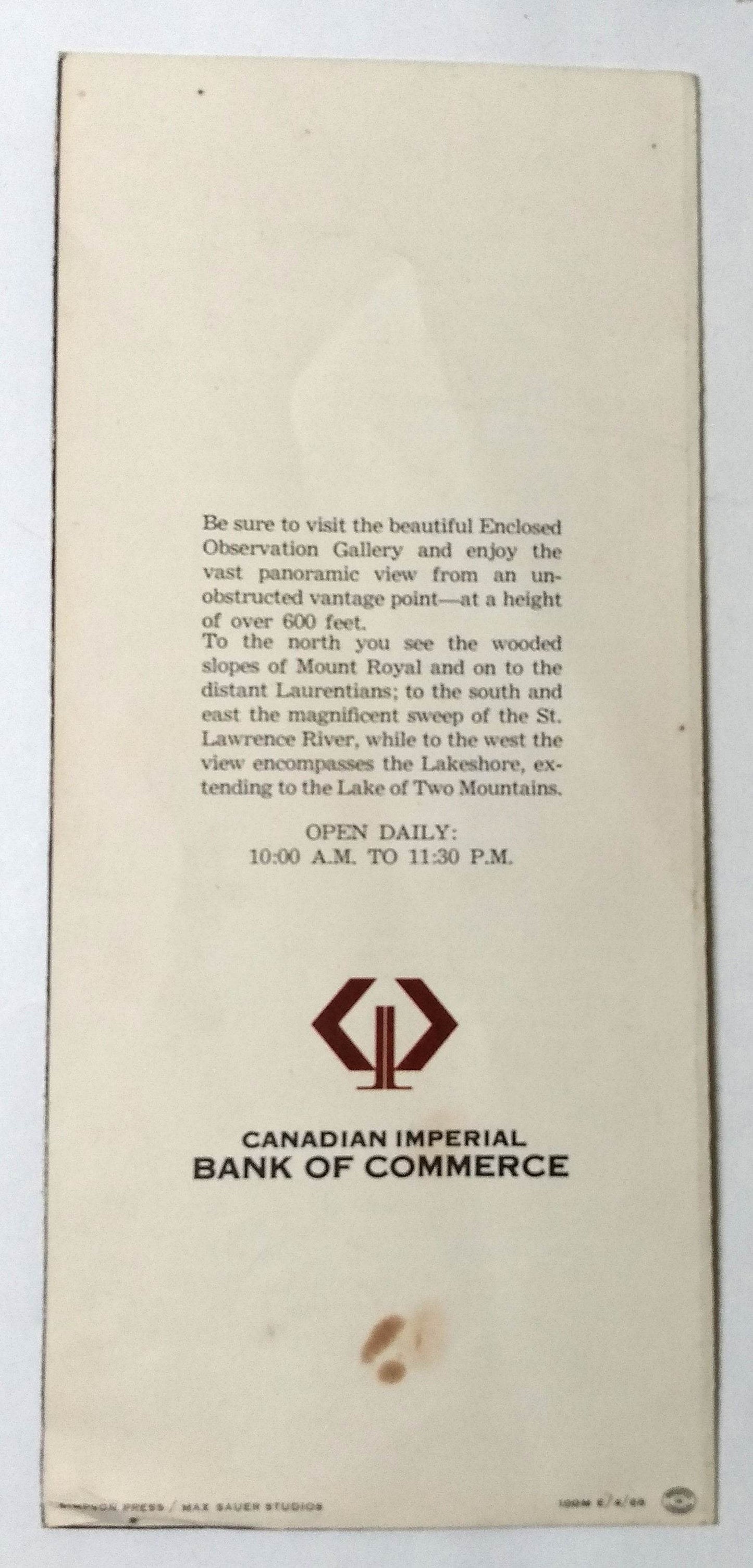 Canadian Imperial Bank of Commerce Building CIBC Tower Montreal 1968 - TulipStuff