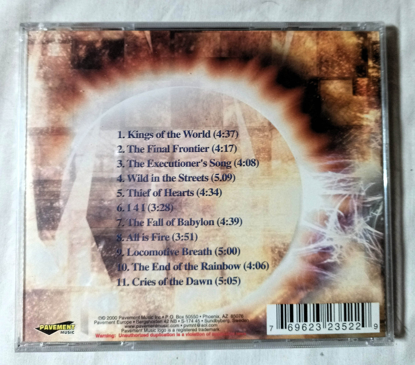 CJSS Kings Of The World  Power Metal Album CD Pavement 2000 - TulipStuff