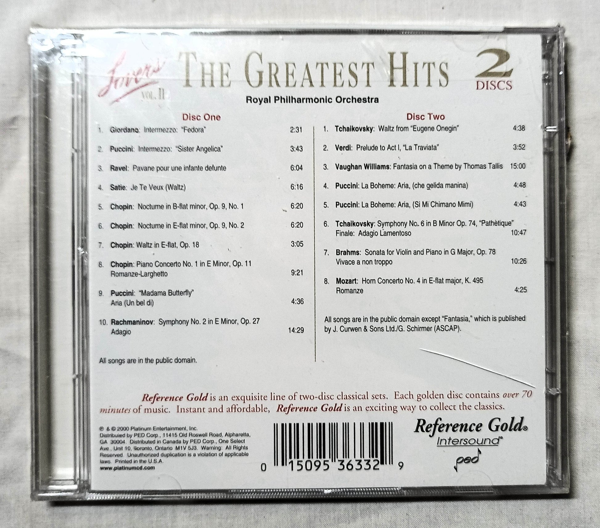 Classical Lover's Volume II The Greatest Hits Royal Philharmonic 2xCD - TulipStuff