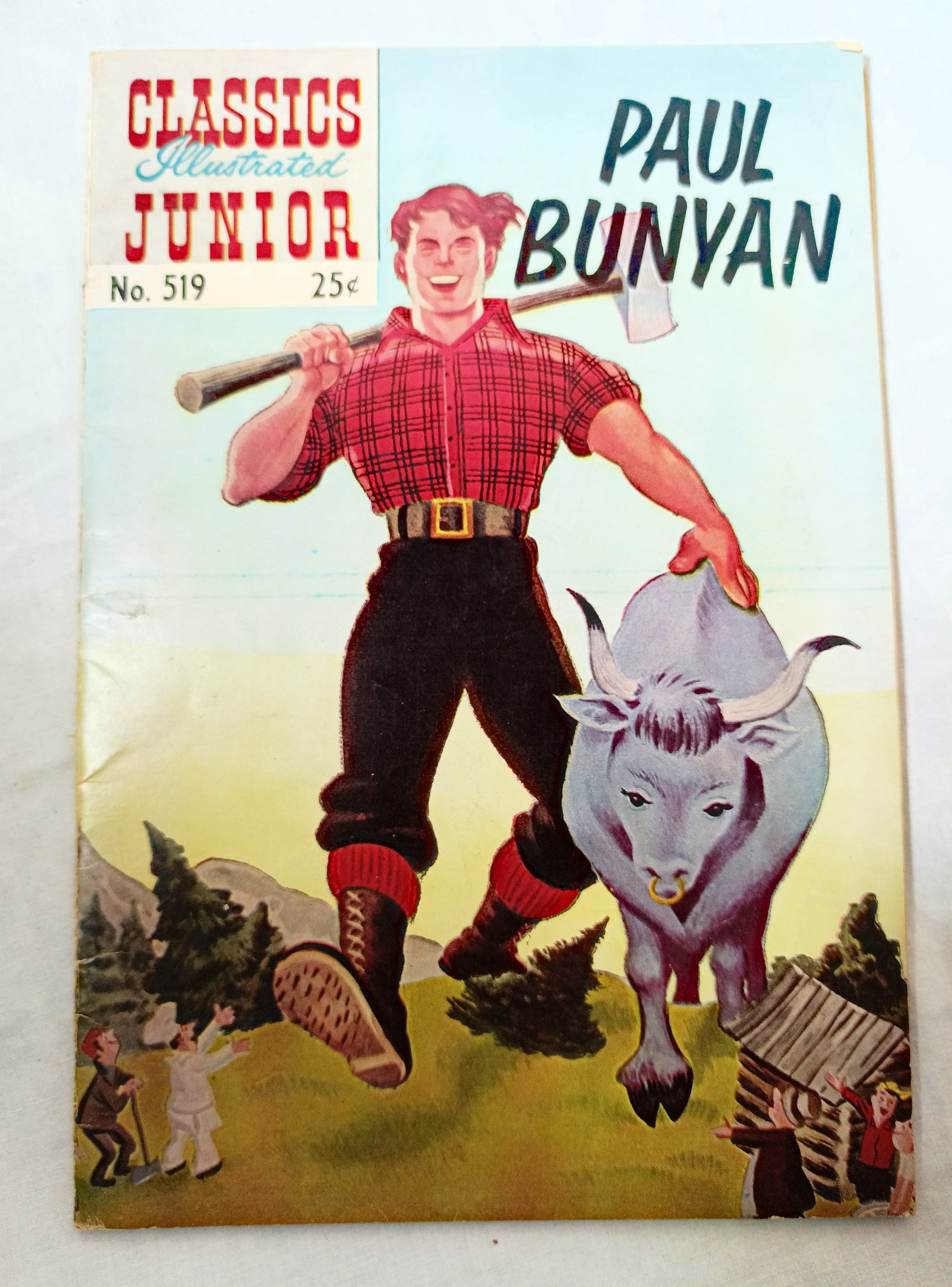 Classics Illustrated Junior #519 Paul Bunyan Comic Book Autumn 1969 - Tuliptuff