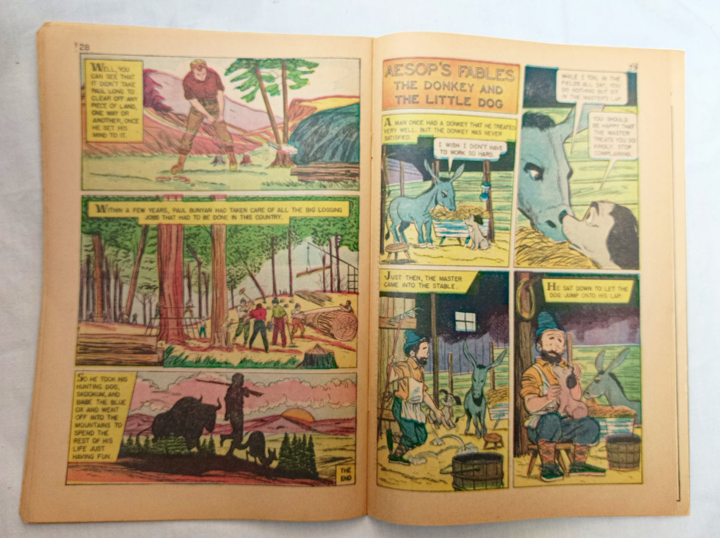 Classics Illustrated Junior #519 Paul Bunyan Comic Book Autumn 1969 - Tuliptuff