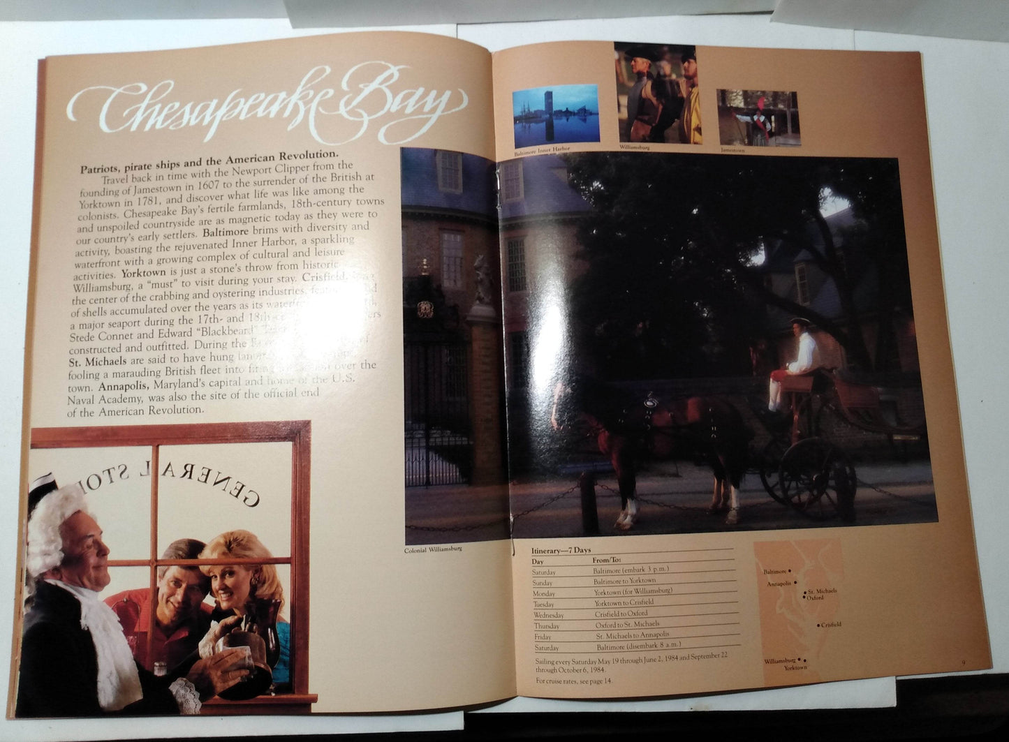 Clipper Cruise Line MV Newport Clipper Inaugural 1983-84 Brochure - TulipStuff