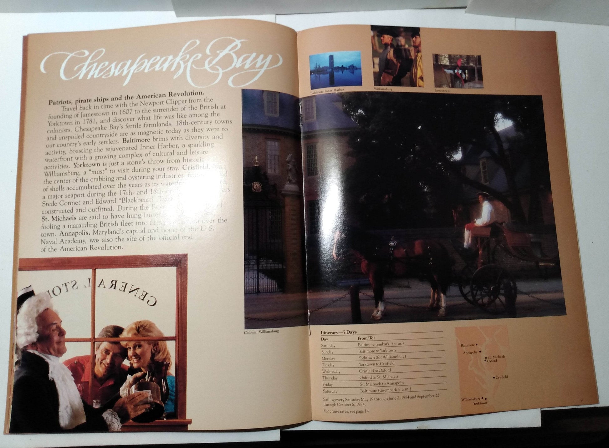 Clipper Cruise Line MV Newport Clipper Inaugural 1983-84 Brochure - TulipStuff