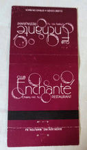 Load image into Gallery viewer, Club Enchante Restaurant Night Club Cherry Hill Matchbook Cover 1980&#39;s - TulipStuff
