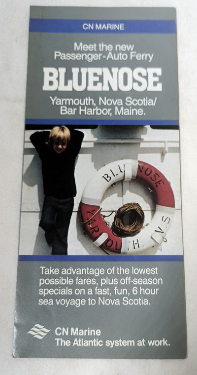 CN Marine New MV Bluenose Car Ferry 1983 Introductory Brochure - TulipStuff