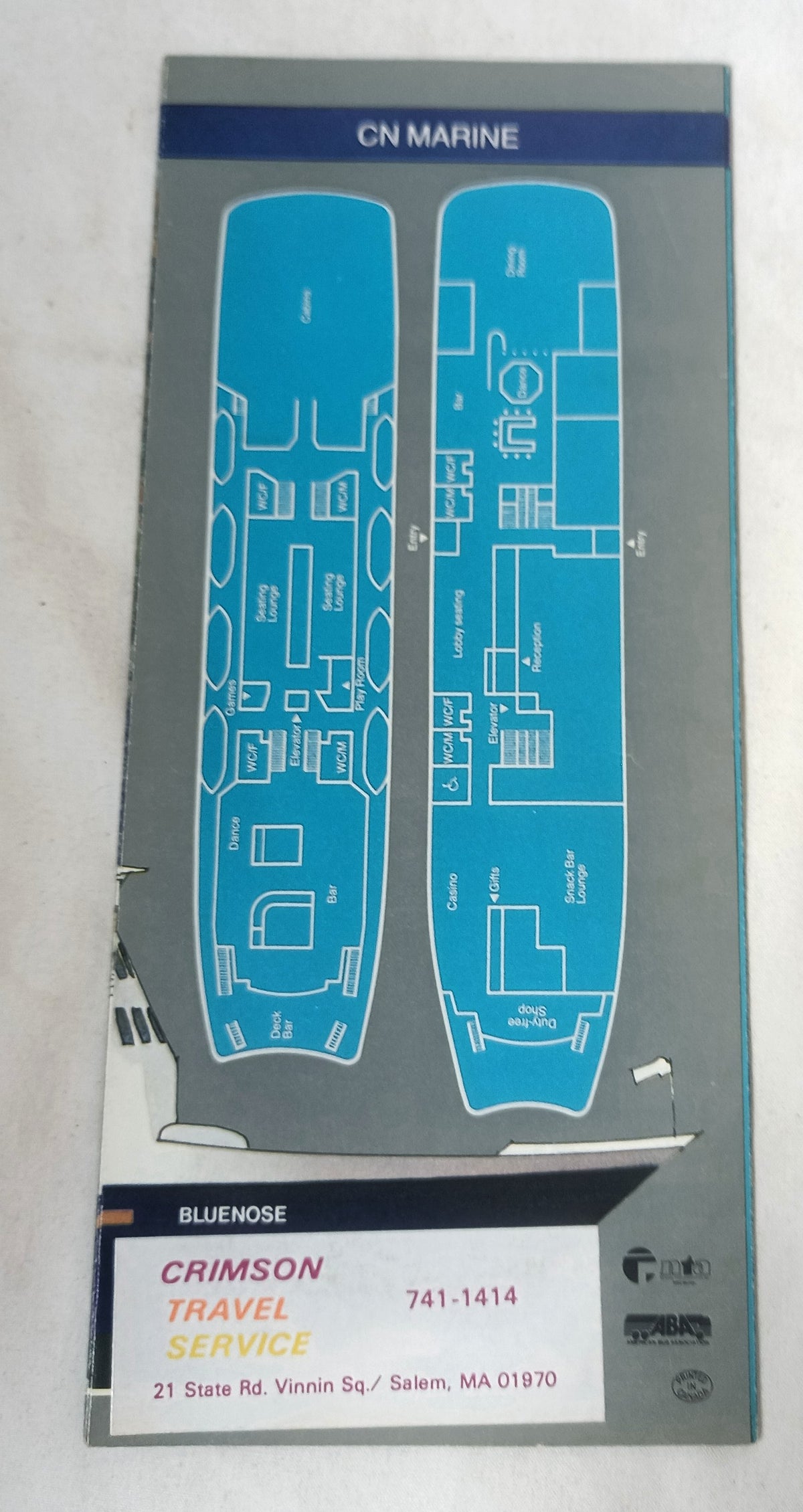 CN Marine New MV Bluenose Car Ferry 1983 Introductory Brochure - TulipStuff