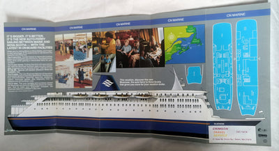 CN Marine New MV Bluenose Car Ferry 1983 Introductory Brochure - TulipStuff