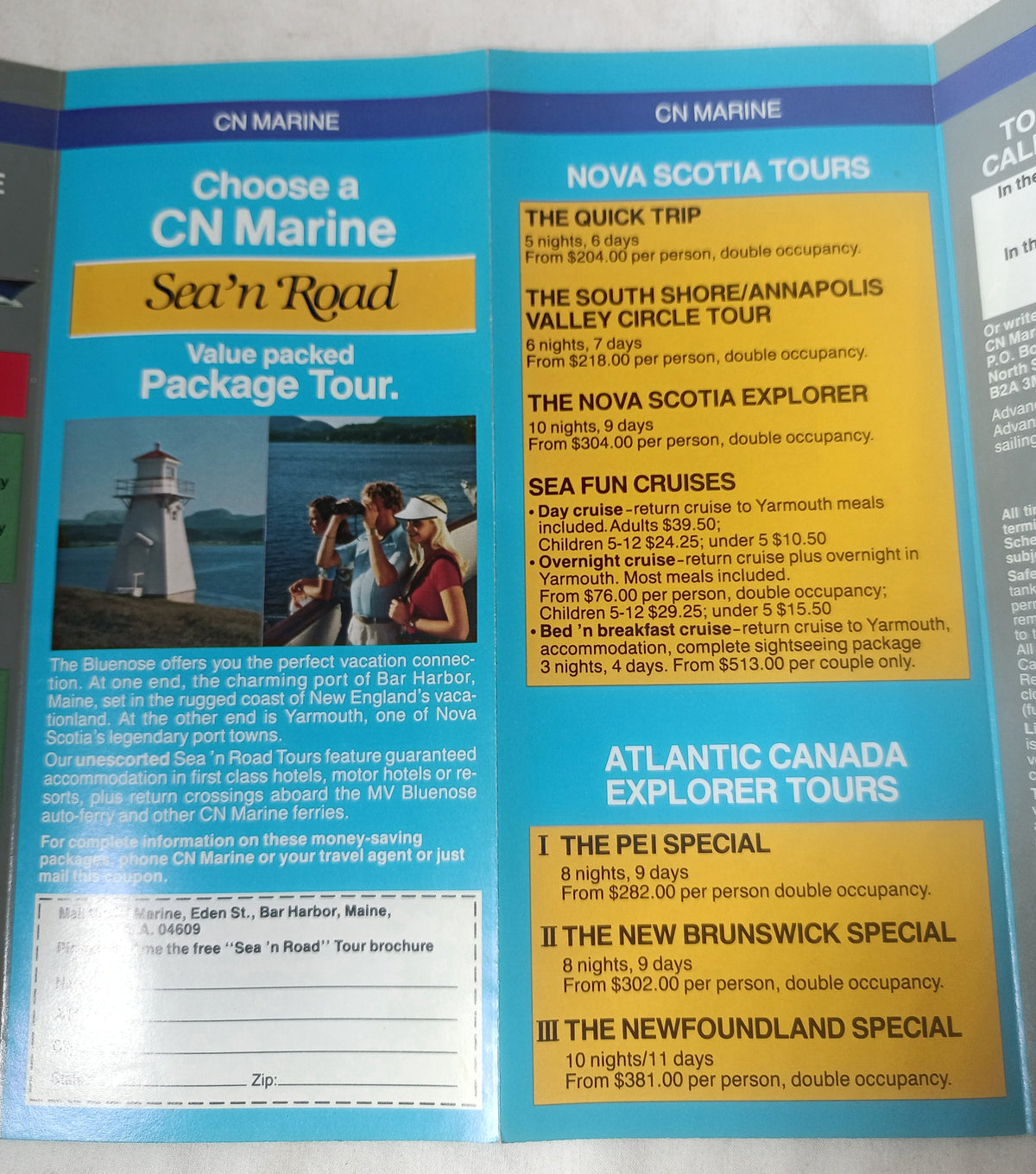 CN Marine New MV Bluenose Car Ferry 1983 Introductory Brochure - TulipStuff