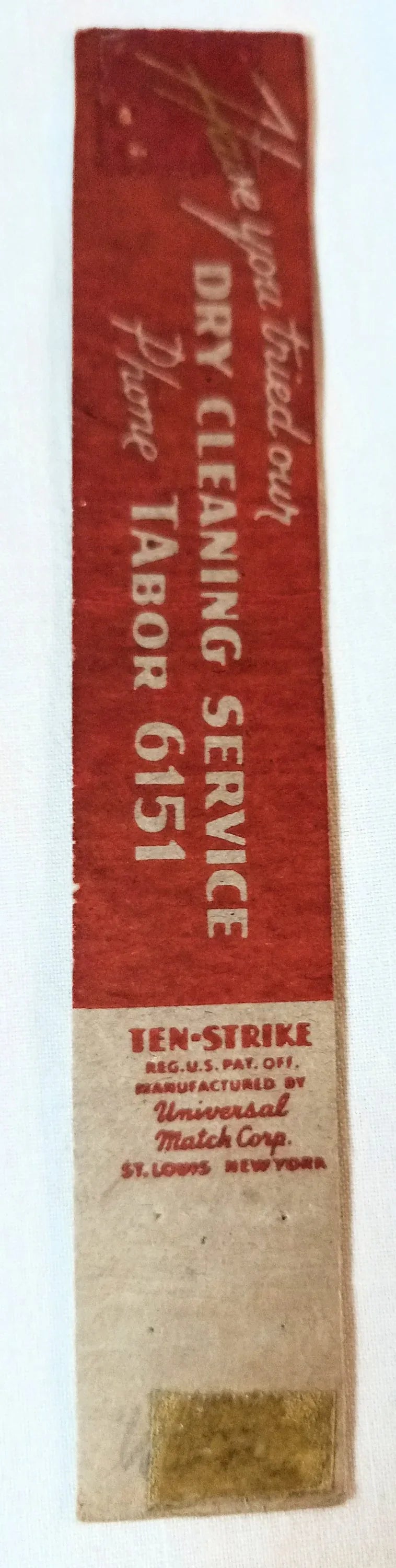 Columbine Laundries Denver Colorado 20th Park Matchbook Cover 1950s - TulipStuff