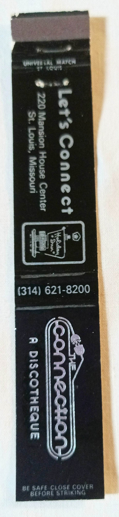 The Connection Discotheque Holiday Inn St Louis Matchbook Cover 1970's - TulipStuff