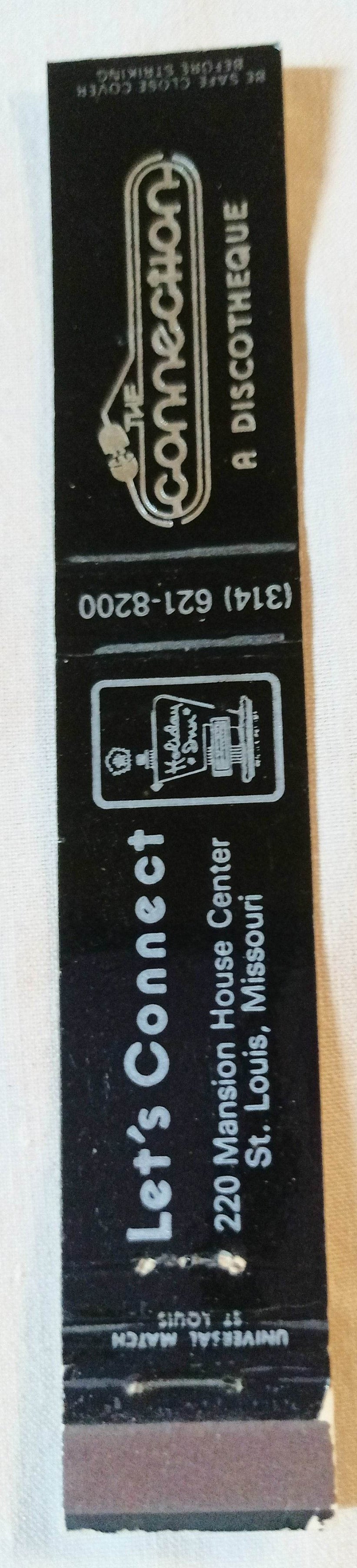 The Connection Discotheque Holiday Inn St Louis Matchbook Cover 1970's - TulipStuff
