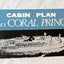 Coral Princess John Swire China Navigation Brochure Deck Plans 1970s - TulipStuff