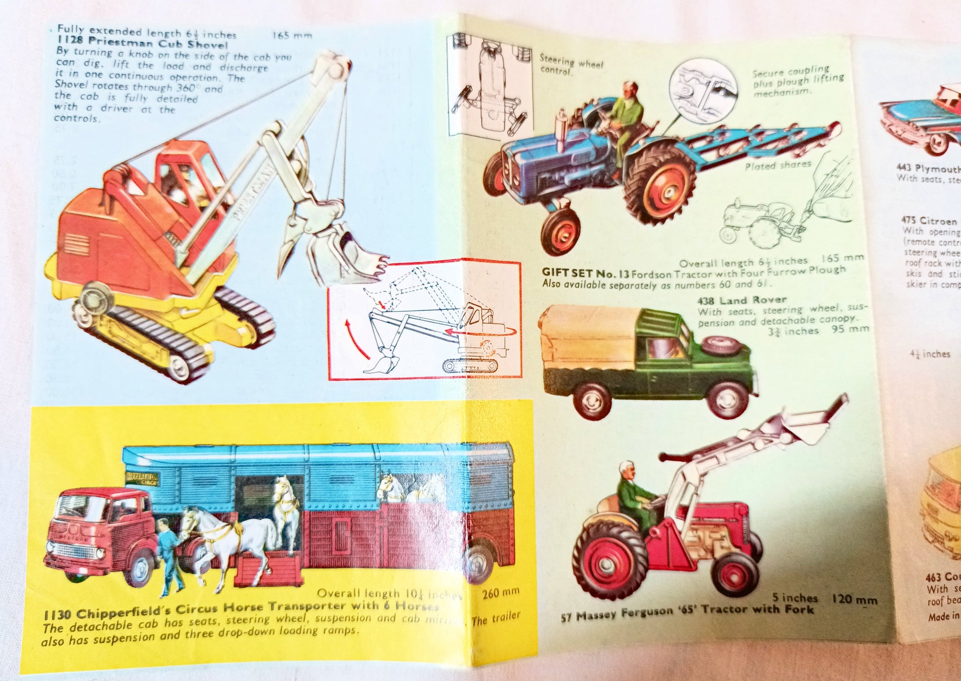 Corgi Toys Two-fold Checklist Catalog Playcraft 1964 - TulipStuff