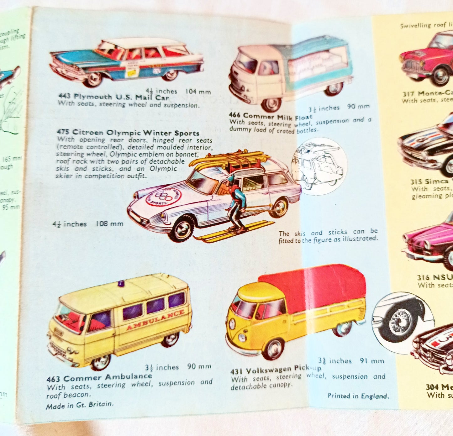 Corgi Toys Two-fold Checklist Catalog Playcraft 1964 - TulipStuff