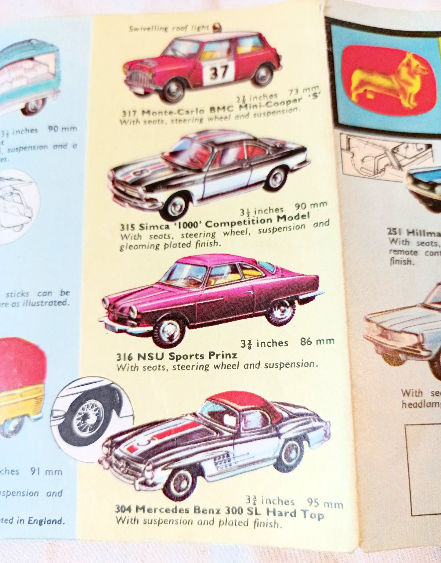 Corgi Toys Two-fold Checklist Catalog Playcraft 1964 - TulipStuff