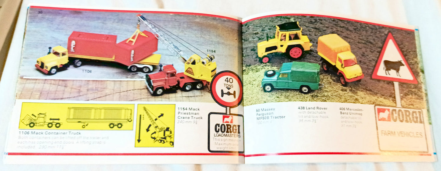 Corgi Toys 1974 Catalog Collector's Check List Mettoy England - TulipStuff