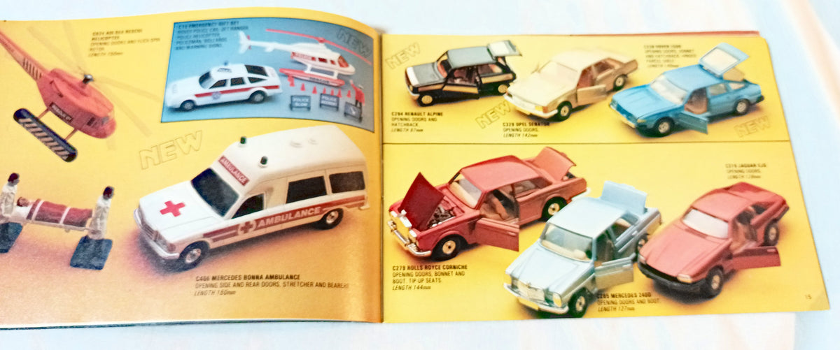 Corgi Toys 1980 Collector's Catalog UK Version Mettoy Playcraft England - TulipStuff